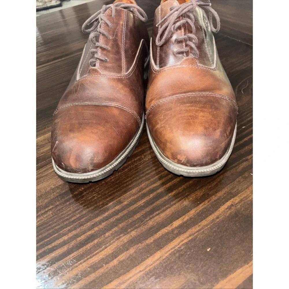 🔥 Timberland • Men Sz 13 M • Brown Cap-Toe Waterproof Oxford Shoe • 93066